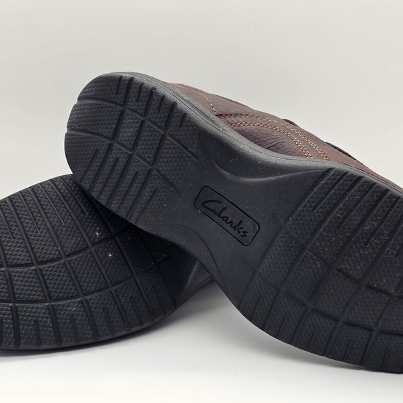 Clarks Collection Mens Leather Slip On Loafers Casual Shoes Brown Size 9.5M - Picture 10 of 10